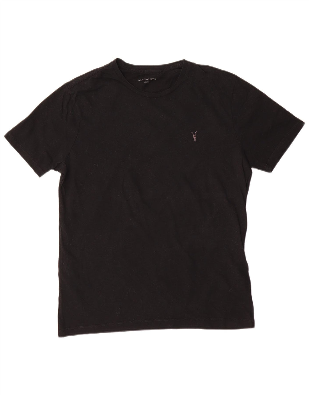 T-shirt da uomo All Saints Top in cotone nero medio