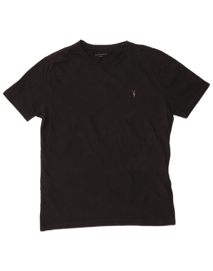 T-shirt da uomo All Saints Top in cotone nero medio