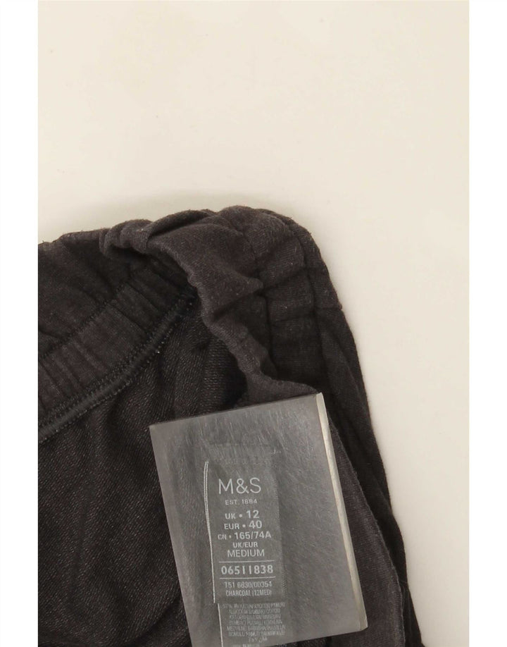 Pantaloni da tuta da donna Marks & Spencer UK 12 Cotone grigio medio