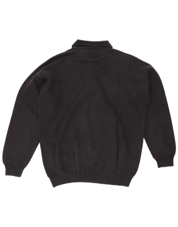 Felpa da uomo con collo alto Rifle, maglione grande, cotone nero