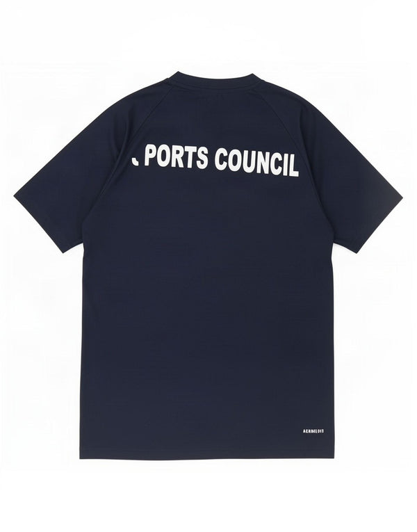 T-shirt grafica Adidas Aeroready da ragazzo, 13-14 anni, in poliestere blu navy