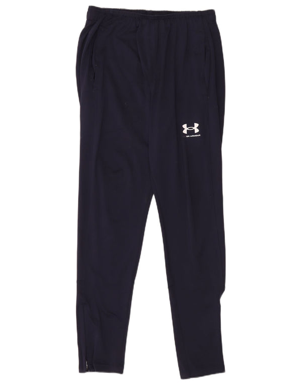 Pantaloni da tuta da uomo Under Armour poliestere medio blu navy