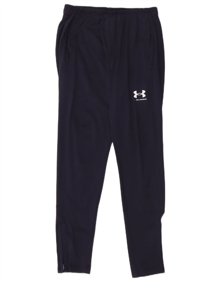Pantaloni da tuta da uomo Under Armour poliestere medio blu navy