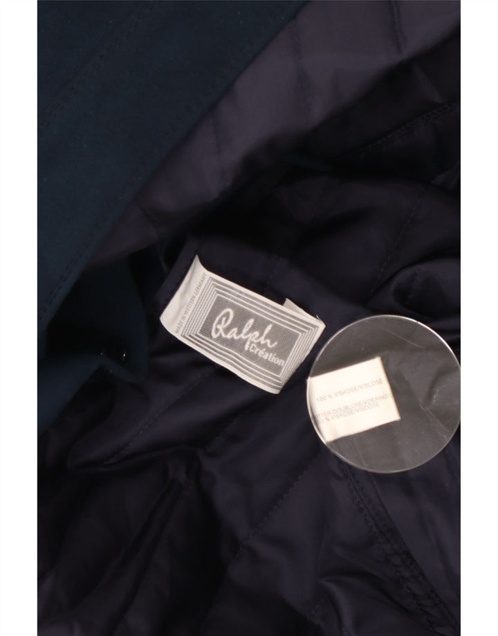 Cappotto da donna Ralph UK 14 viscosa blu navy medio