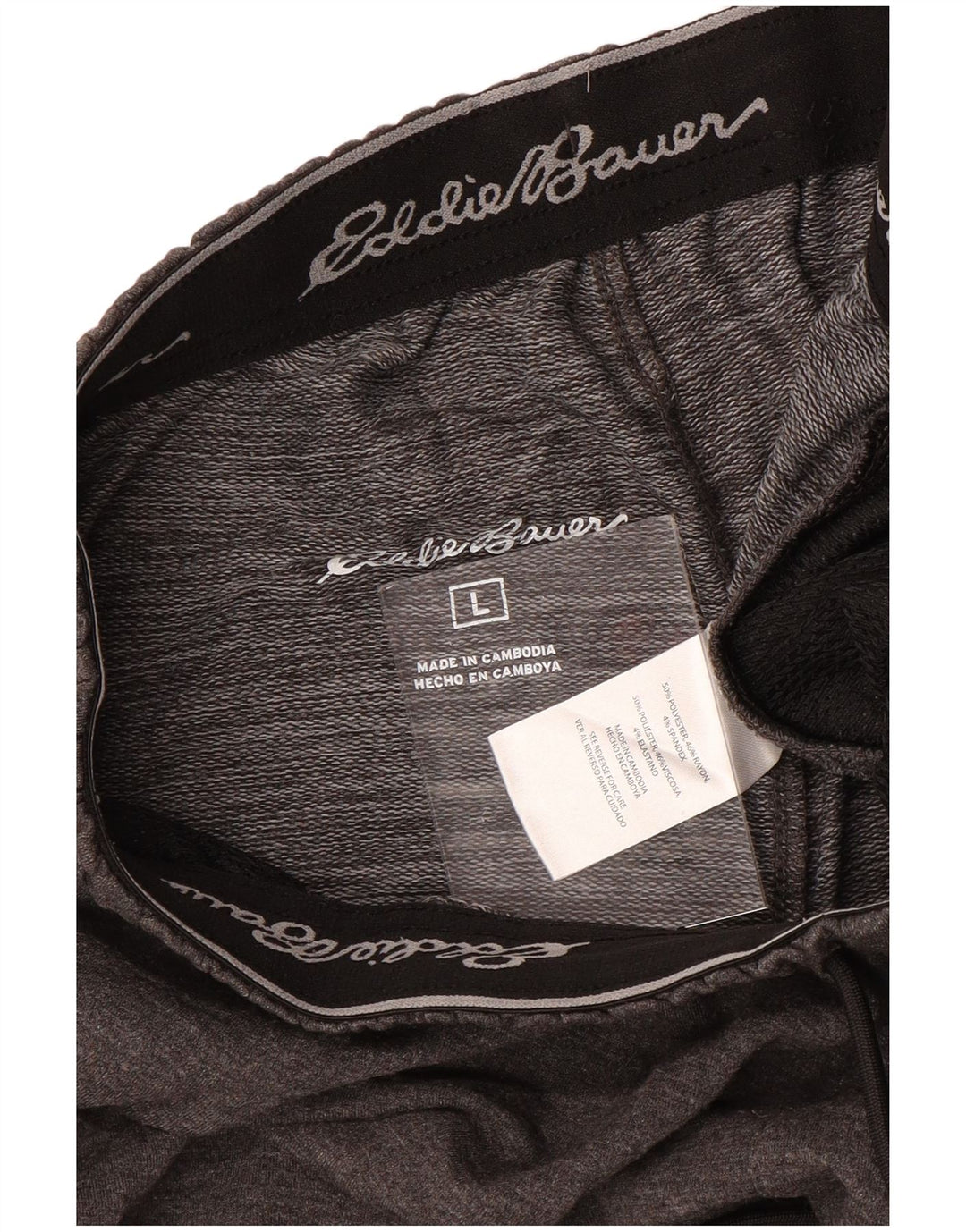 Pantaloni da tuta da uomo EDDIE BAUER grandi in poliestere grigio