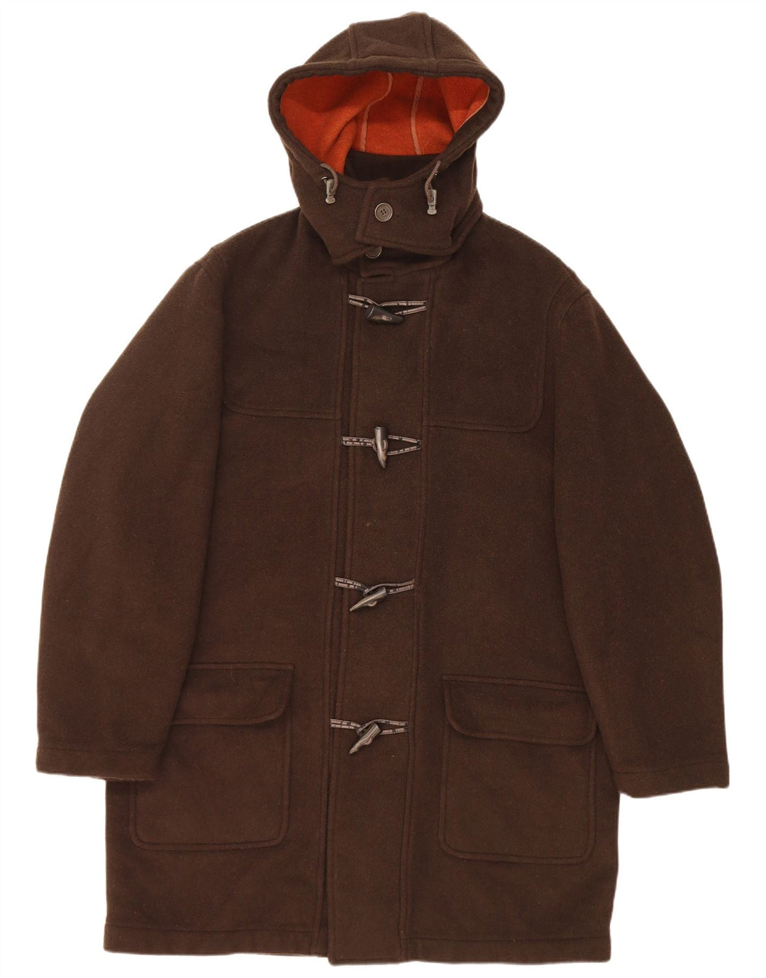 Montgomery con cappuccio da uomo Commander UK 42 XL lana marrone