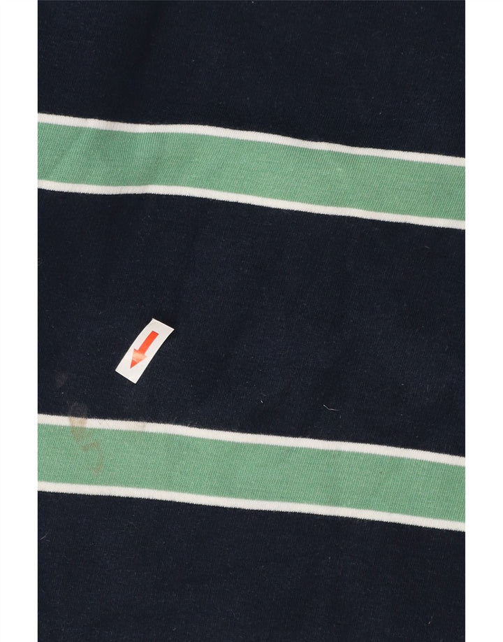 Crew Clothing Felpa da uomo Maglione piccolo in cotone a righe blu navy