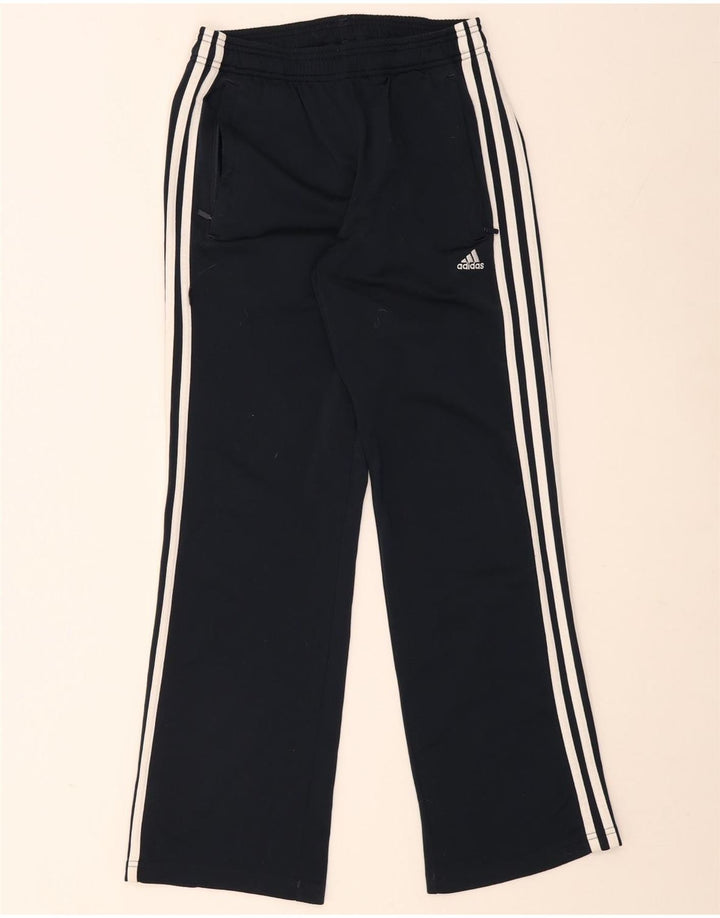 Pantaloni della tuta da ragazzo Adidas 13-14 anni in poliestere blu navy