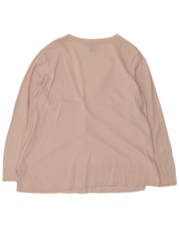 Maglione cardigan da donna Gap UK 18 XL cotone rosa