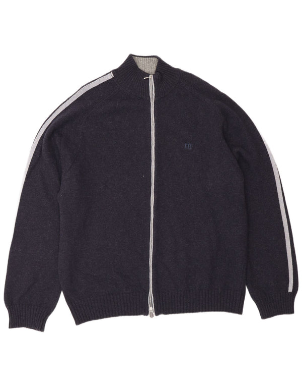 Maglione cardigan da uomo Henry Cottons 3XL lana blu navy