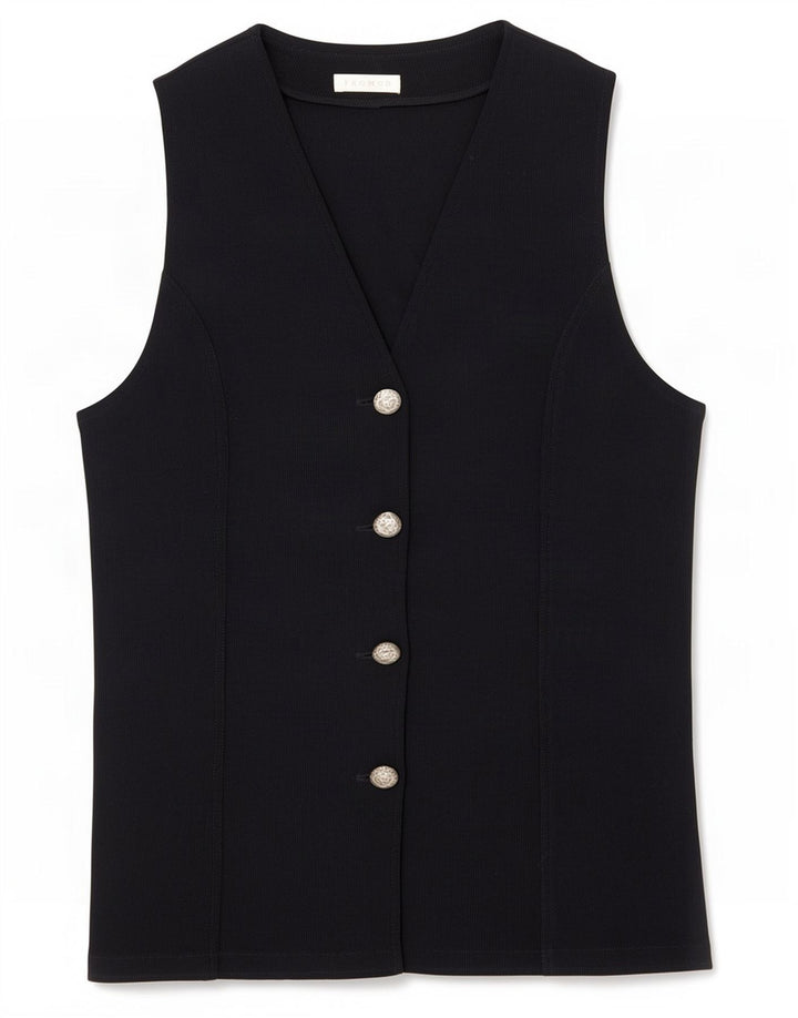 Gilet da donna Promod UK 12 medio nero in poliammide