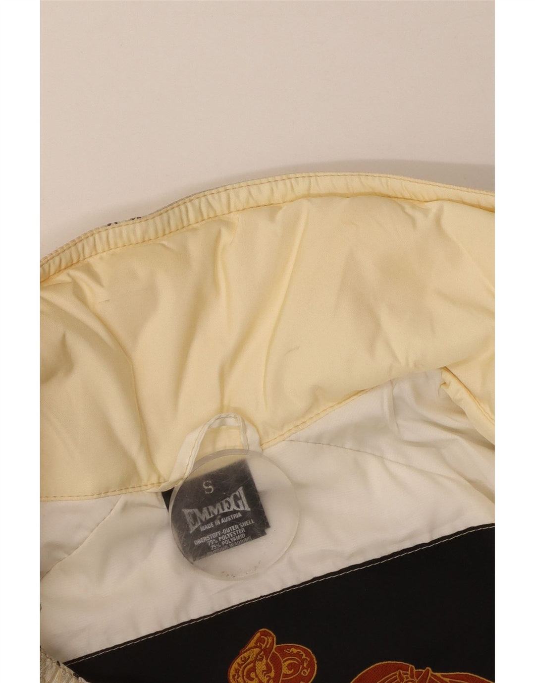 Emmegi Giacca imbottita da uomo con vestibilità ampia con cappuccio UK 36 Small Beige Poliestere