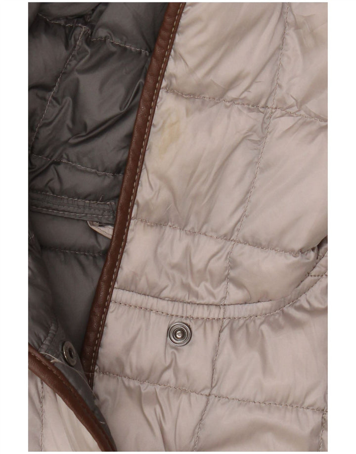 Gilet imbottito da donna Fay UK 16 grande poliestere beige