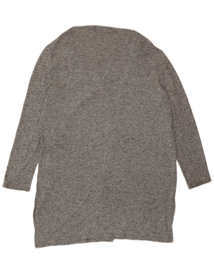 Maglione cardigan lungo oversize da donna Lipsy UK 10 piccolo grigio chiazzato