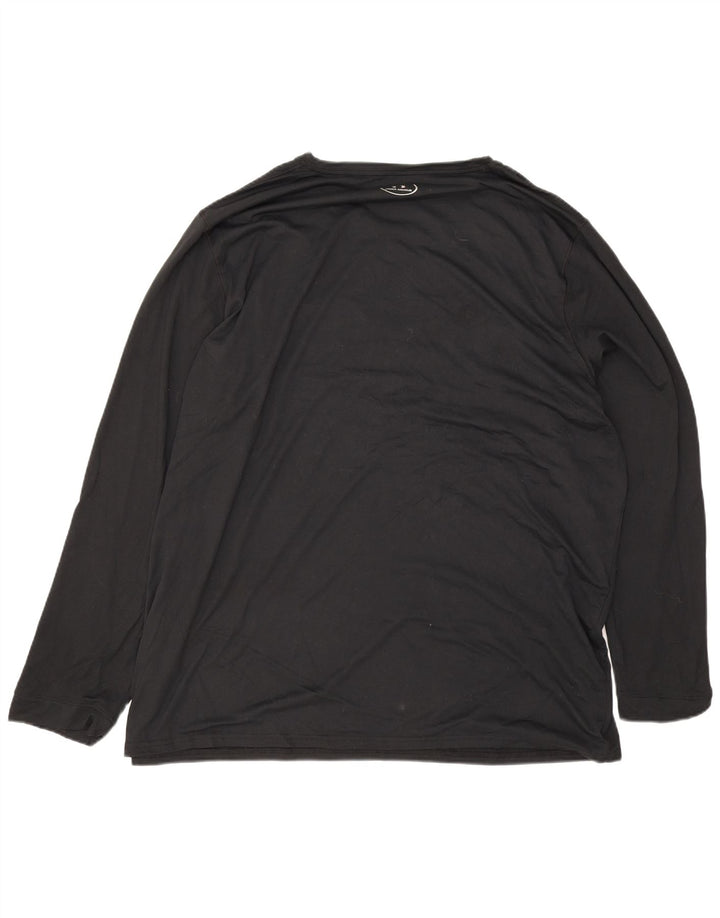 Under Armour Mens Heat Gear Graphic Top manica lunga 3XL poliestere nero