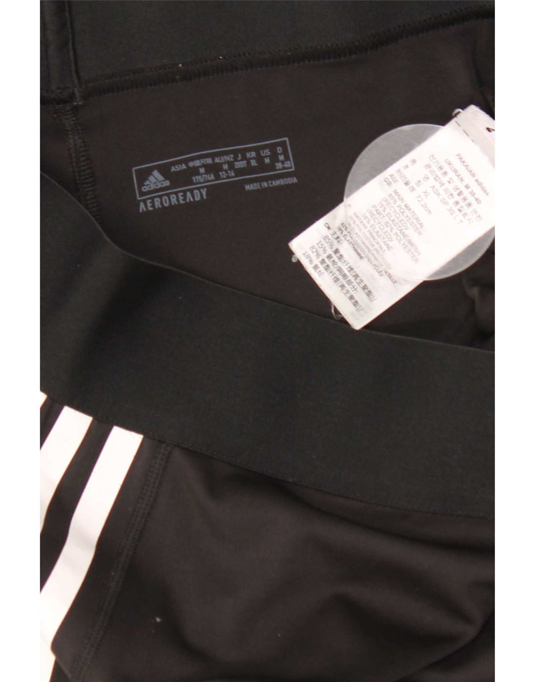 Leggings Adidas Aeroready da donna UK 12/14 Poliestere nero medio