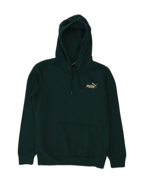 Felpa con cappuccio da donna vestibilità ampia Puma XS verde cotone