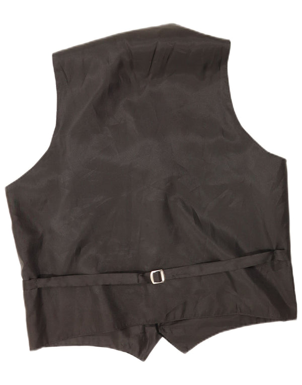 Nuovo gilet in velluto da uomo veloce UK 43/44 XL cotone nero