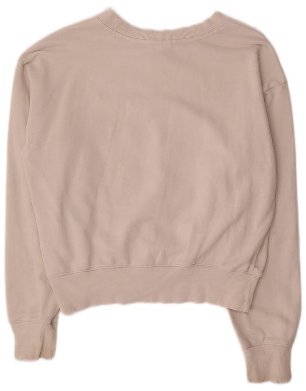 Felpa con grafica da donna Champion UK 14 Cotone bianco medio