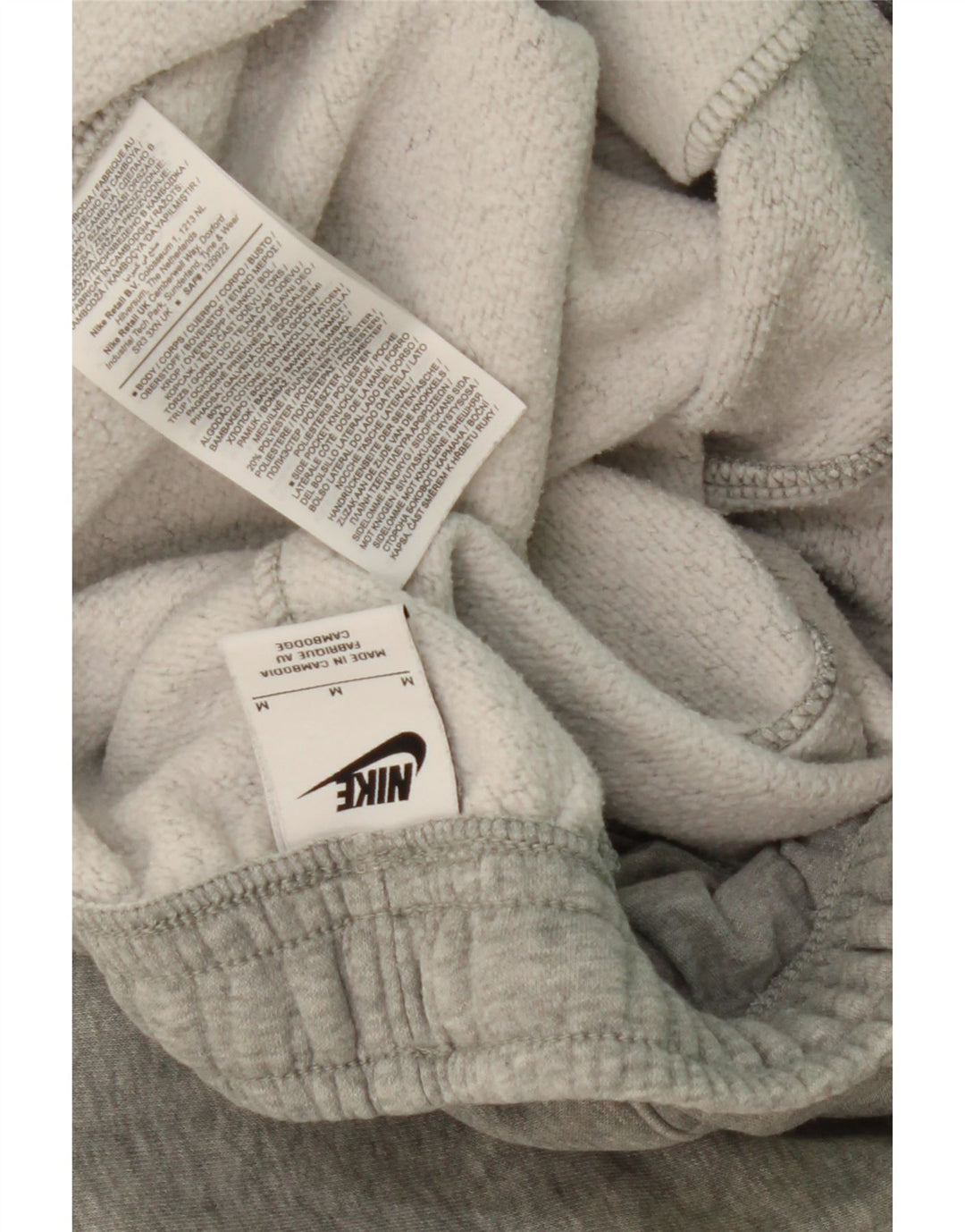 NIKE Pantaloni da tuta da uomo Joggers in cotone grigio medio