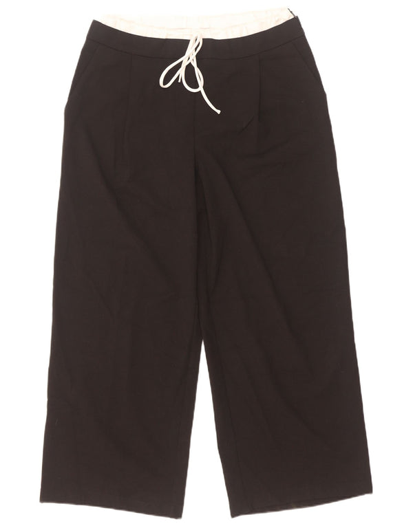 Pantaloni corti da donna Zara a gamba larga medi W28 L26 color block nero