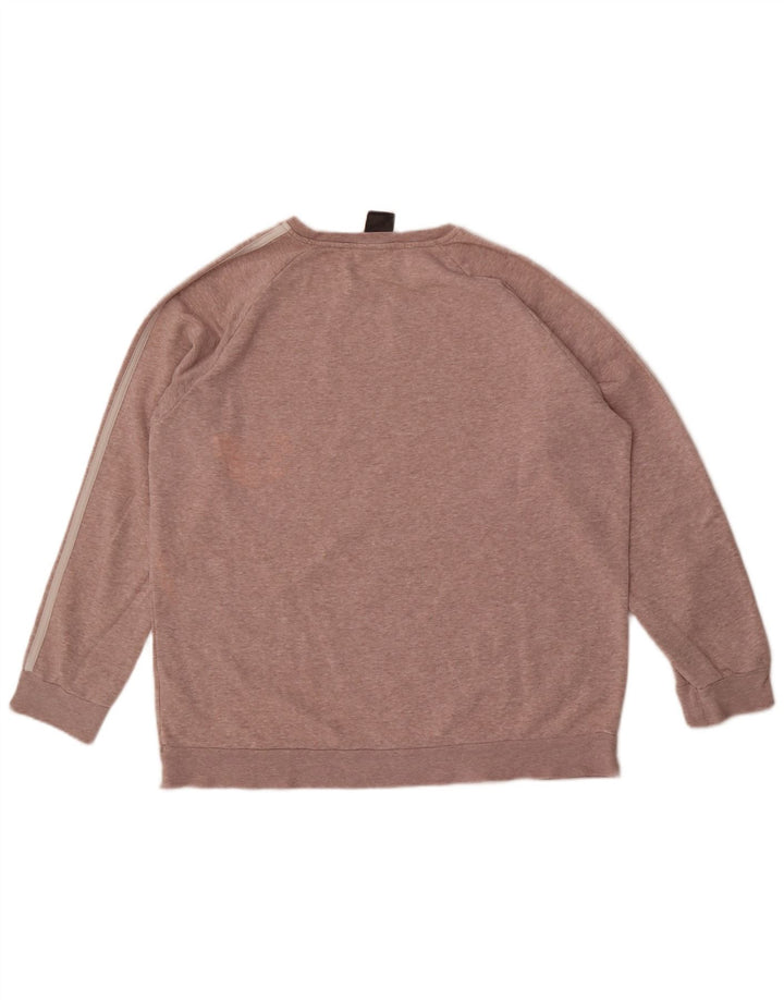 Felpa Adidas Uomo Maglione Grande Rosa Cotone