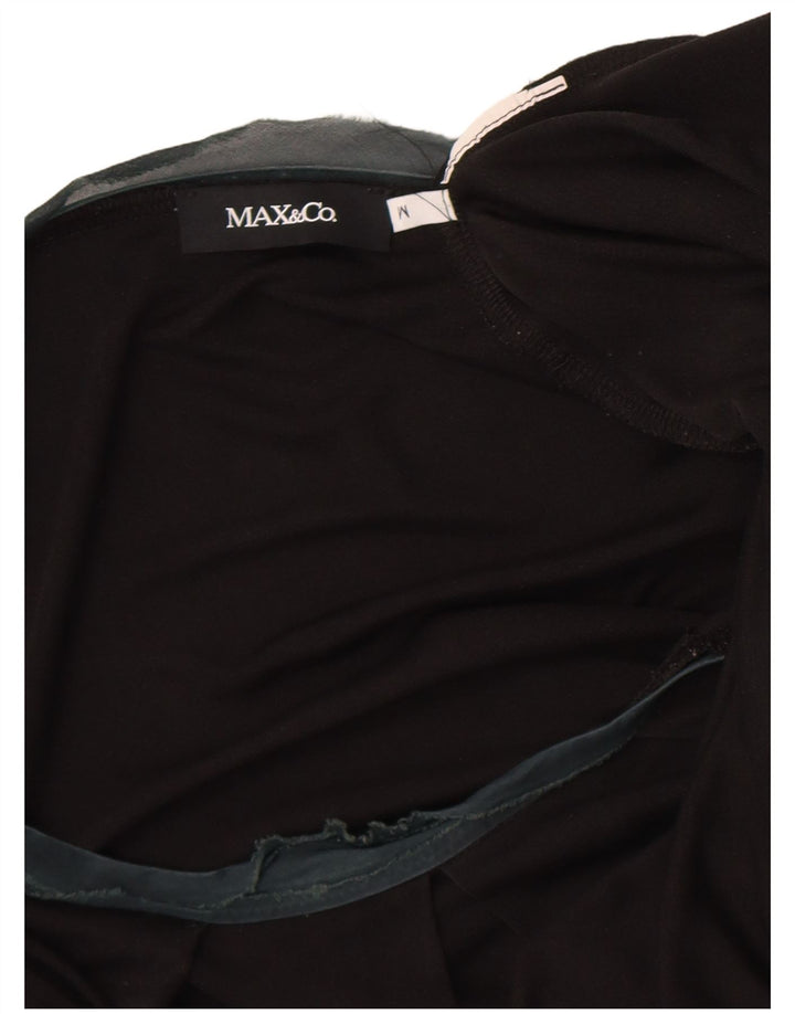 Max & Co. Top da donna a maniche lunghe UK 12 medio nero