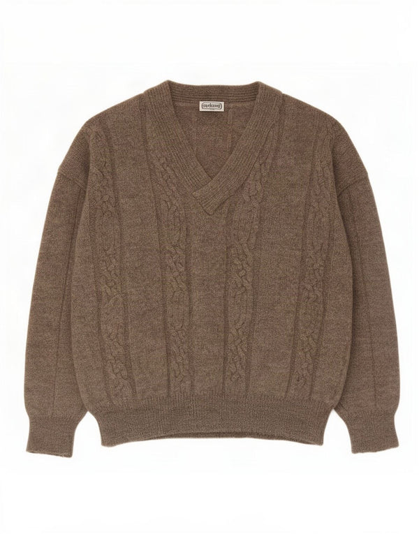Maglione maglione con scollo a V da uomo Cacharel Grigio medio