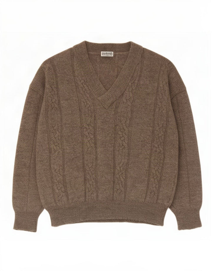 Maglione maglione con scollo a V da uomo Cacharel Grigio medio