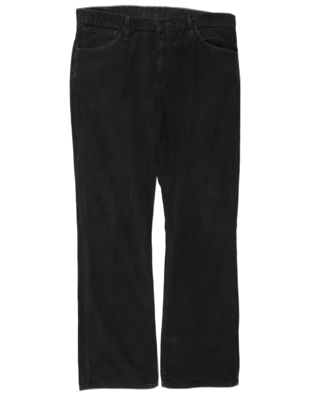 LEVI'S Pantaloni da uomo 507 in velluto a coste bootcut W36 L34 cotone grigio classico