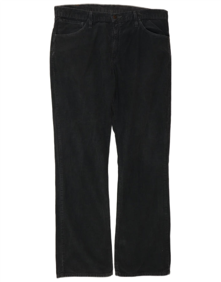 LEVI'S Pantaloni da uomo 507 in velluto a coste bootcut W36 L34 cotone grigio classico