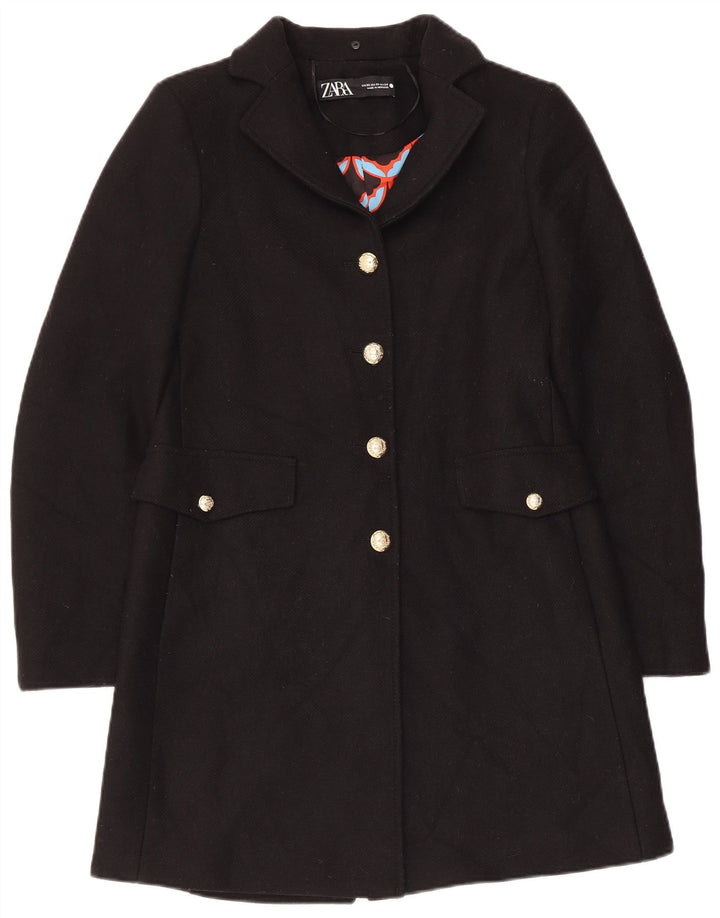 Cappotto Zara da donna UK 6 XS in lana nera