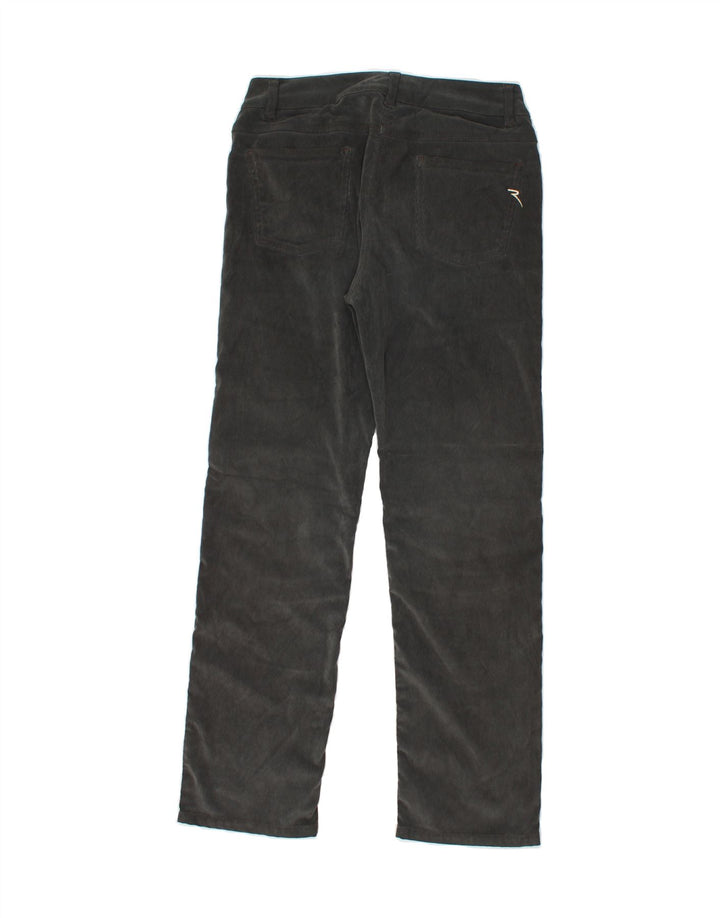 CHERVO Womens Straight Corduroy Trousers IT 44 Medium W30 L29 Grey Vintage Chervo and Second-Hand Chervo from Messina Hembry 