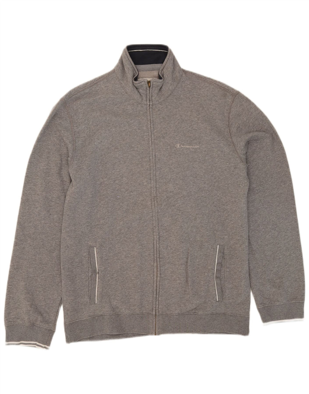 Giacca da tuta da uomo CHAMPION XL in cotone chiazzato grigio