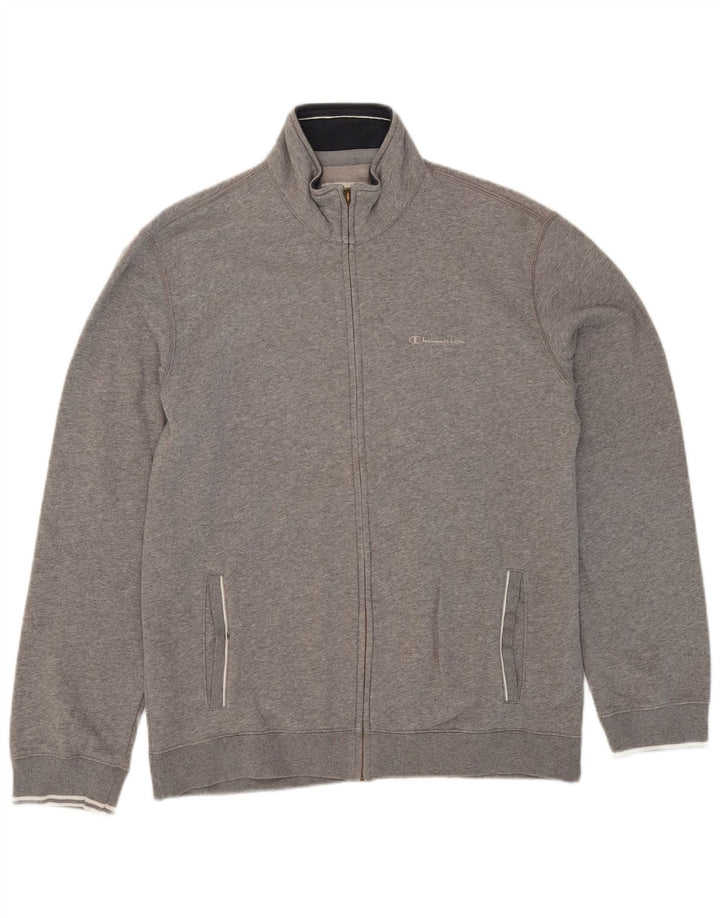 Giacca da tuta da uomo CHAMPION XL in cotone chiazzato grigio