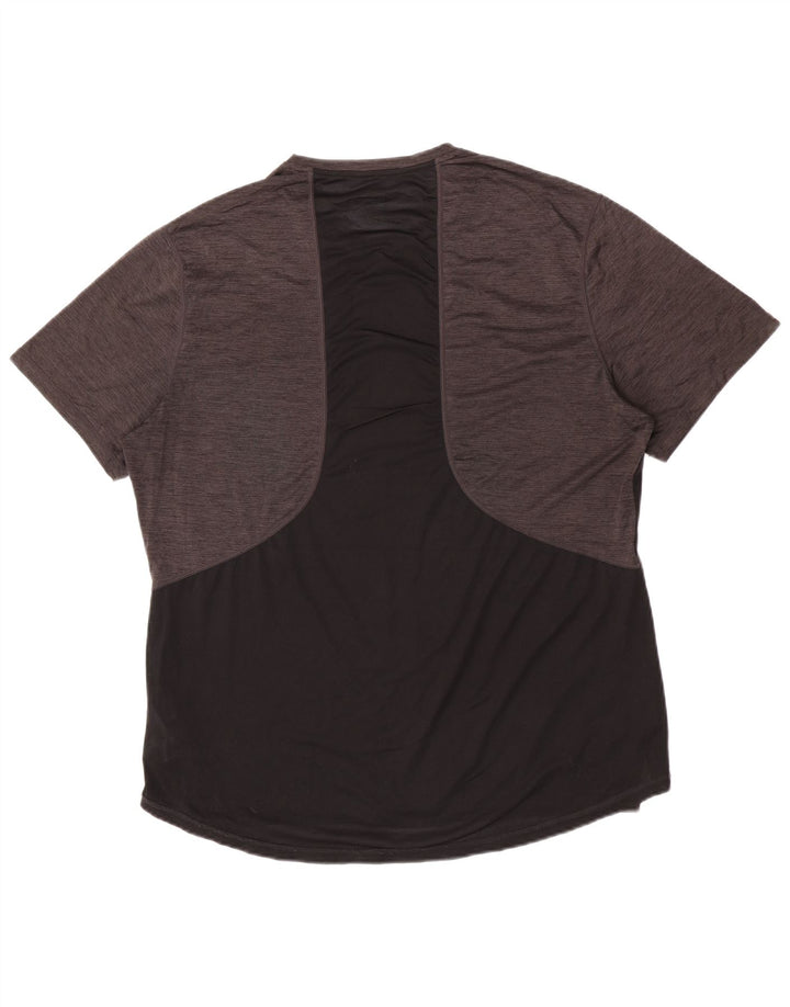 T-shirt da uomo Umbro Top 2XL Poliestere color block grigio