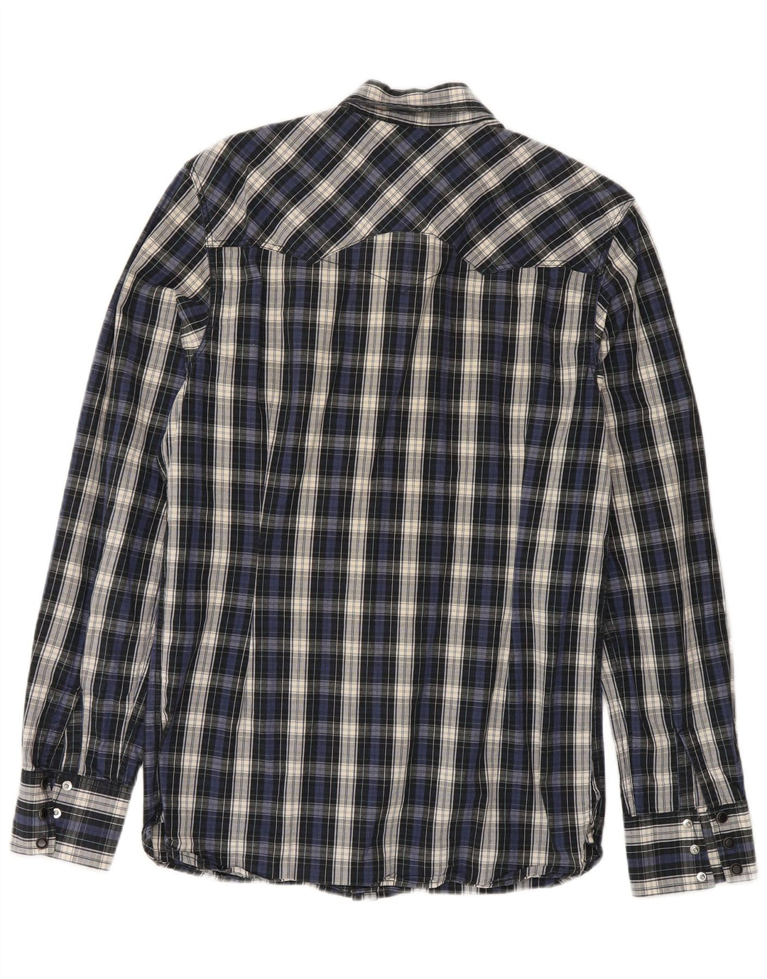 Camicia da uomo Levi's in cotone a quadri blu navy medio