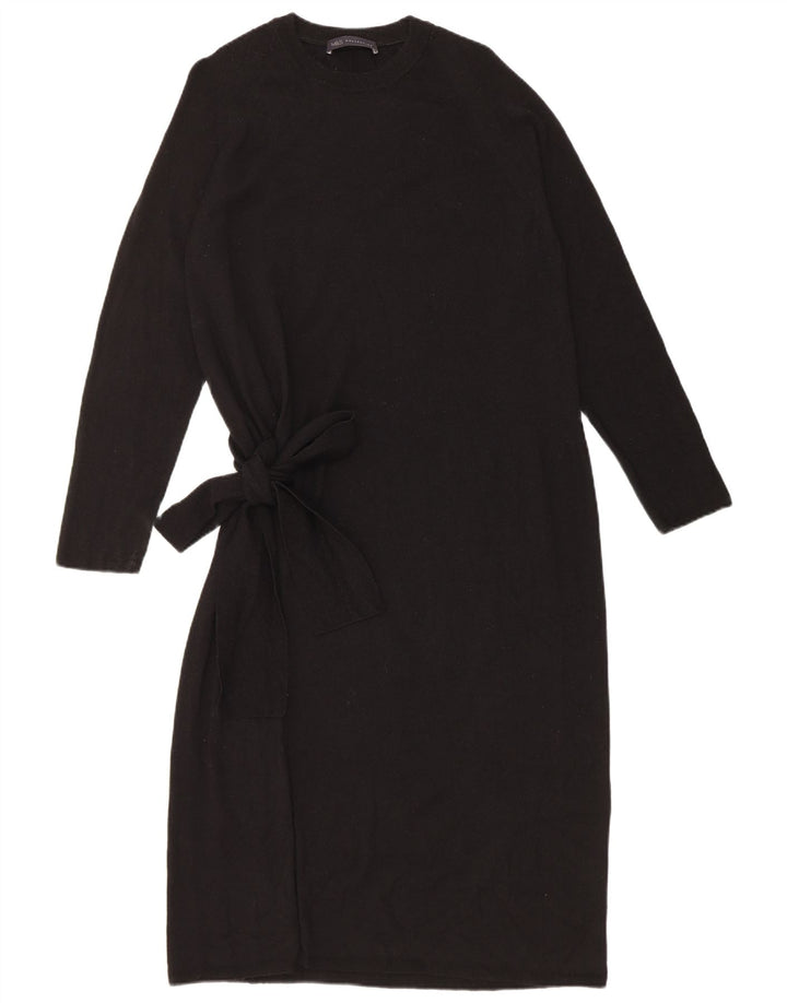 Abito maglione da donna Marks & Spencer UK 12 Lana merino nera media