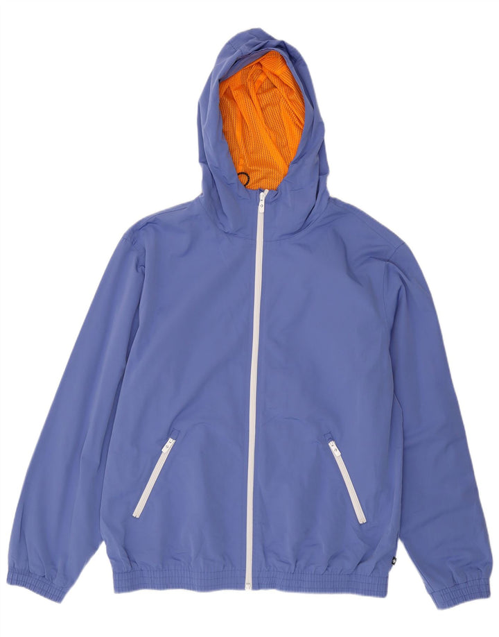 Giacca da ginnastica da uomo con cappuccio grafico Converse Large Blue Colourblock