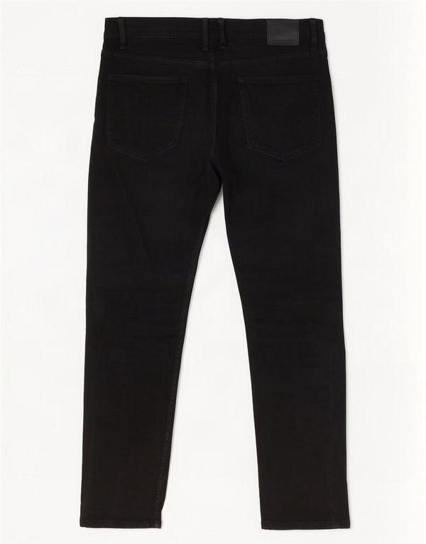 Jeans slim da uomo Zara EU 46 XL W36 L30 Nero