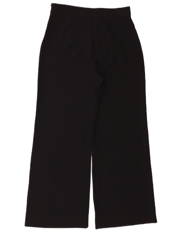 Pantaloni casual a gamba larga a vita alta da donna Zara Large W30 L30 neri