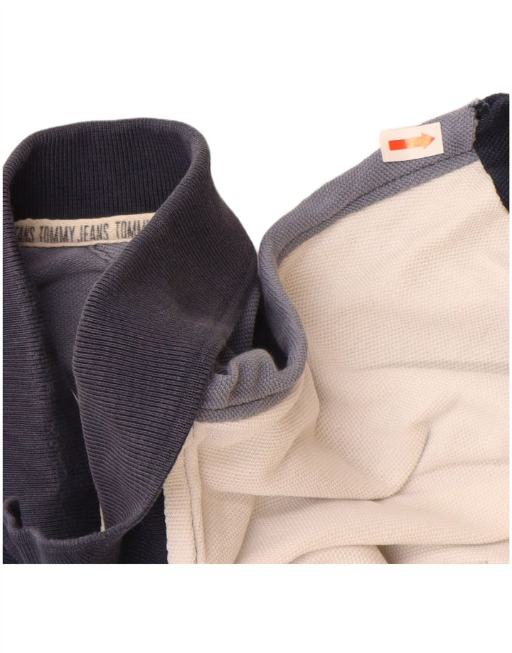 TOMMY HILFIGER Polo da uomo 2XL in cotone color block multicolore