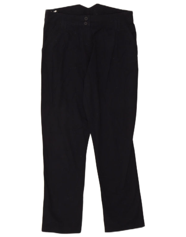 Pantaloni chino slim da donna Topshop UK 10 piccoli W27 L27 cotone blu navy