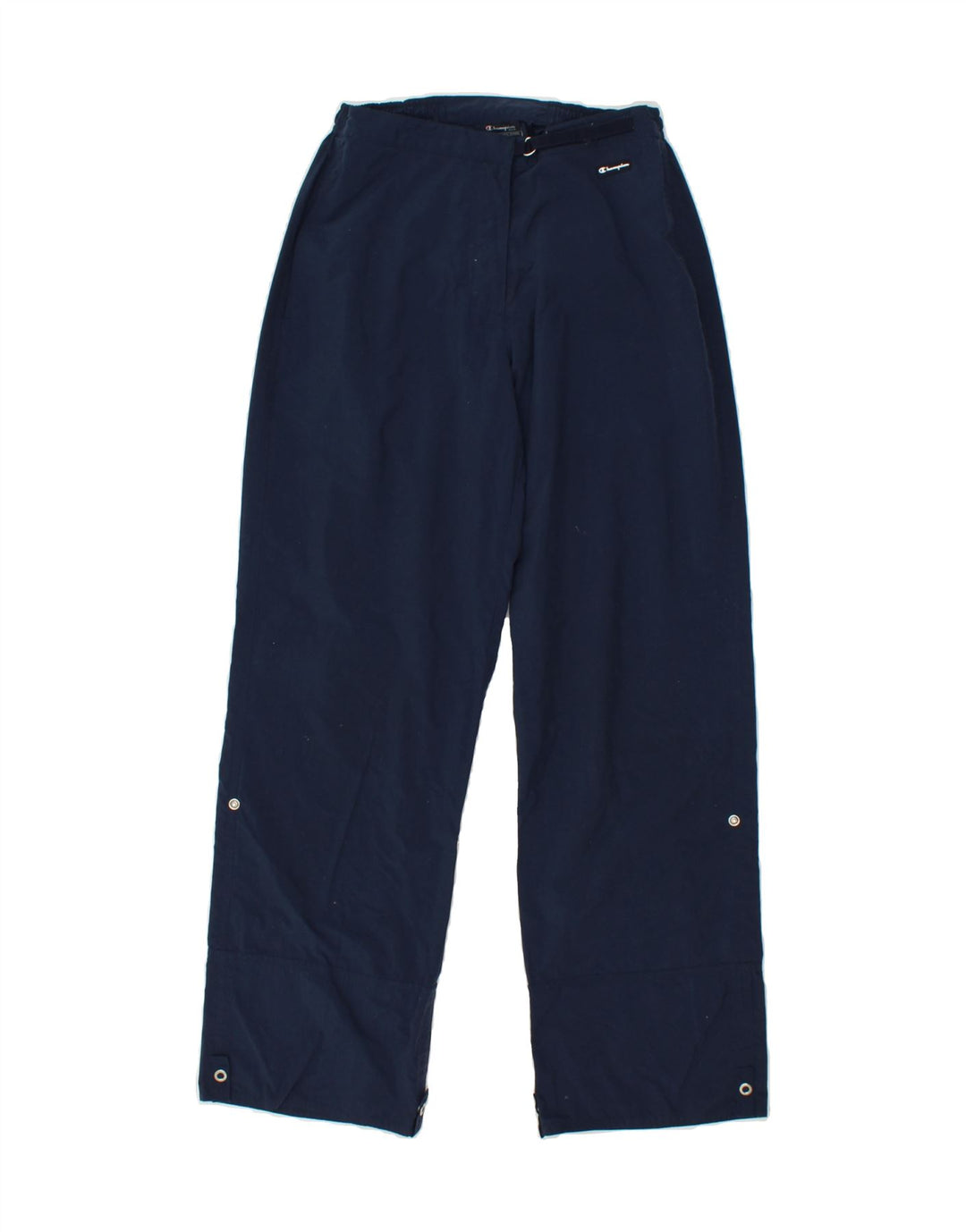 CHAMPION Womens Tracksuit Trousers UK 14 Medium Navy Blue | Vintage Champion | Thrift | Second-Hand Champion | Used Clothing | Messina Hembry 