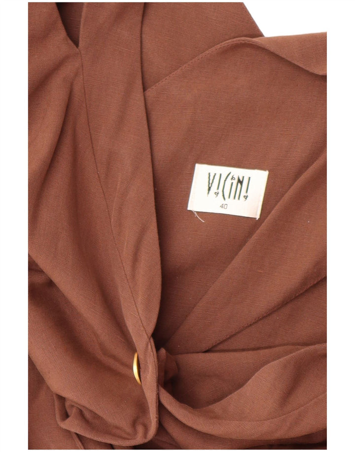 VICINI Abito Tubino Donna IT 40 Small Marrone Modal