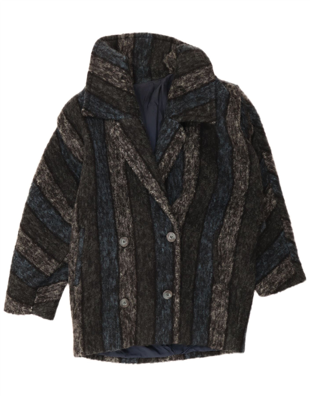 Cappotto Doppiopetto Donna Arezia IT 42 Medio Righe Multicolore