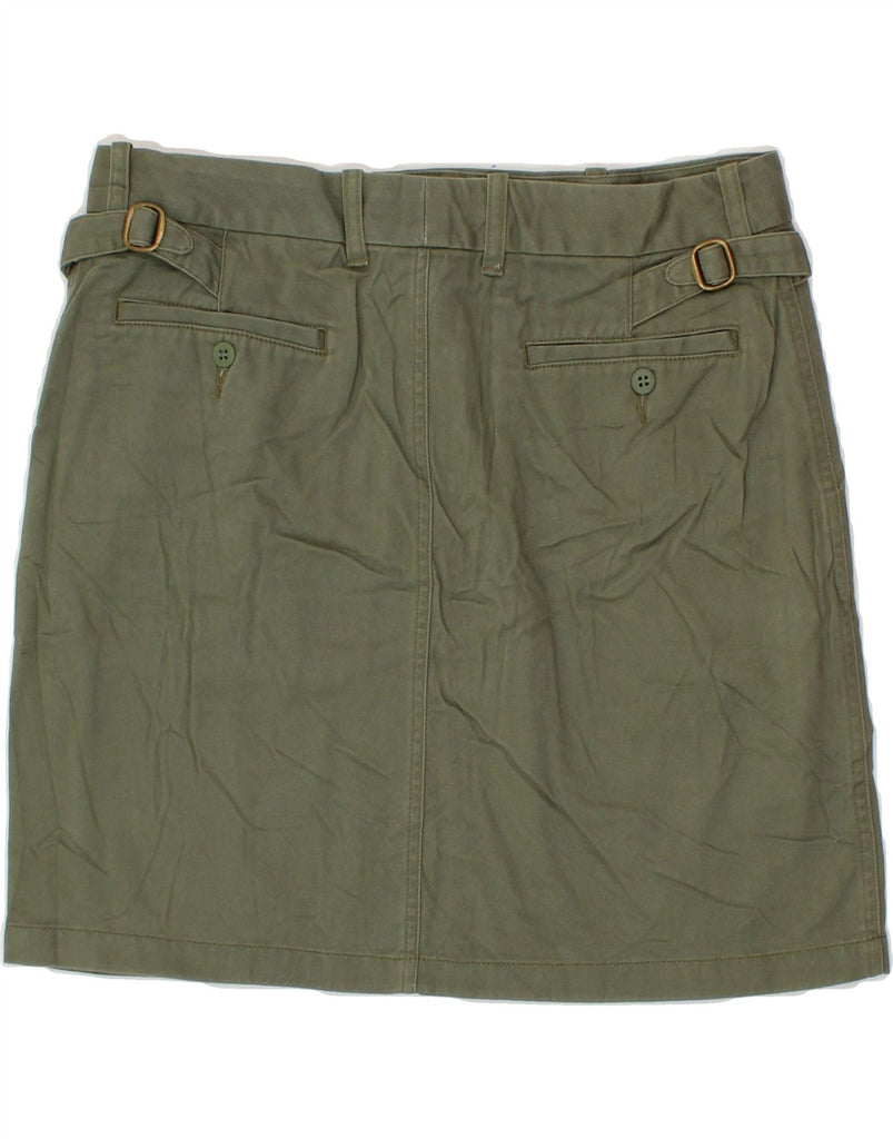 RALPH LAUREN Womens A-Line Skirt US 8 Medium W32  Khaki Cotton Vintage Ralph Lauren and Second-Hand Ralph Lauren from Messina Hembry 