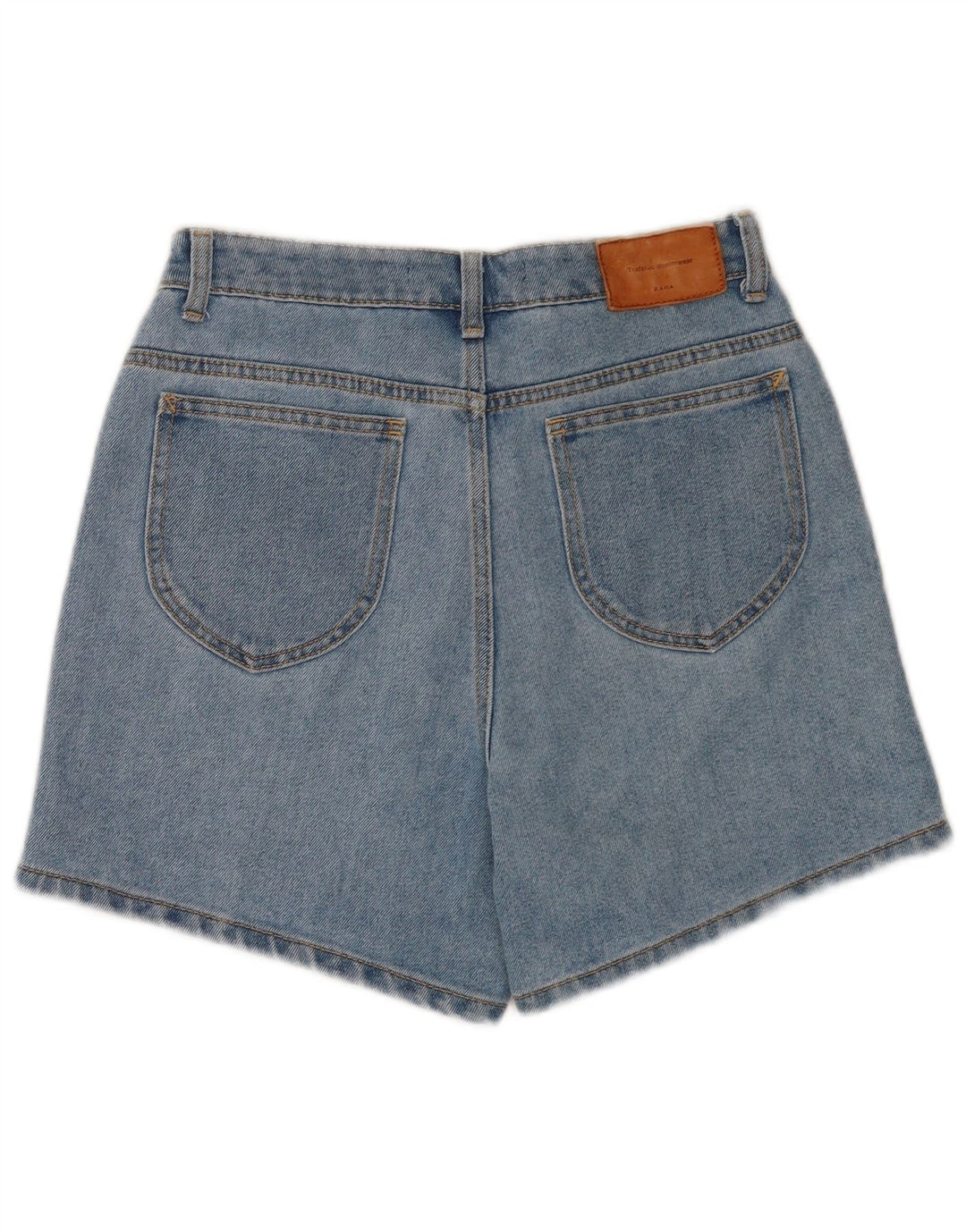 Pantaloncini di jeans Trafaluc da donna Zara EU 38 piccoli W28 blu