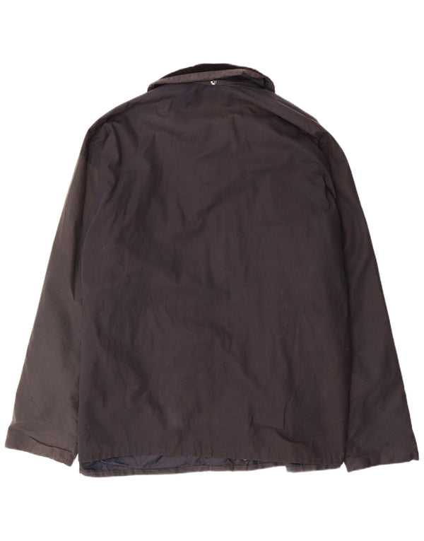 Giacca da uomo in cotone cerato Royal Spencer UK 46 3XL Cotone blu navy