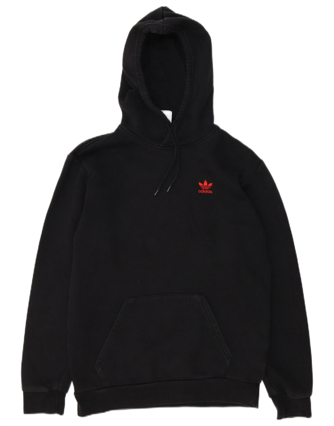 Felpa con cappuccio da uomo Adidas Small in cotone nero